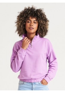 WOMEN’S CROPPED ½ ZIP SWEAT JH037