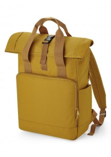 RECYCLED TWIN HANDLE ROLL-TOP LAPTOP BACKPACK BG118L