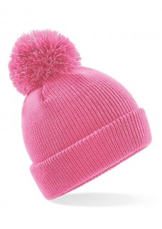 JUNIOR REFLECTIVE BOBBLE BEANIE B406B