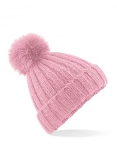 VERBIER FUR POP POM CHUNKY BEANIE B413