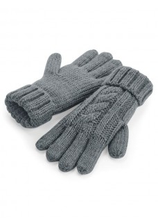 CABLE KNIT MELANGE GLOVES B497