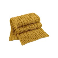 CABLE KNIT MELANGE SCARF B499