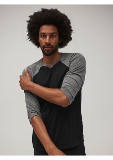 UNISEX 3/4 SLEEVE BASEBALL TEE BE3200