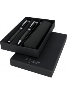 LUXE SET REGALO COPPIA PENNE CARBON REFIL NERO 107110