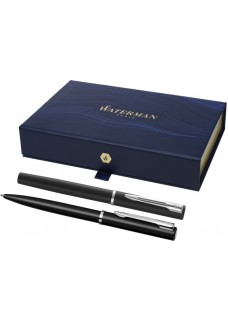 WATERMAN SET PENNA A SFERA E ROLLER ALLURE REFIL NERO 107824