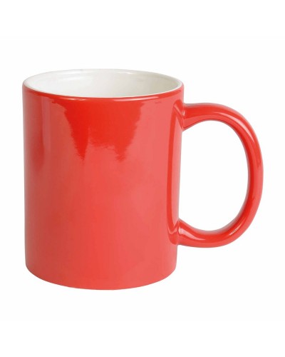 TAZZA CERAMICA BIANCA/ROSSA CON SCATOLA 0000331S