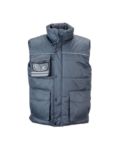 GILET IMBOTTITO DI POLIESTERE IMPERMEABILIZZATO 09002