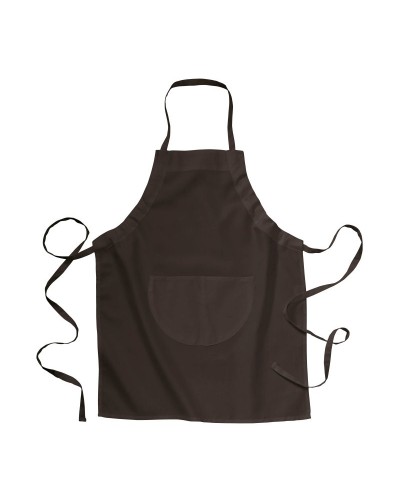 GREMBIULE LUNGO IN 30 % COTONE/70 % POLIESTERE (160G/M2), 65X80 CM CON TASCA FRONTALE 14412