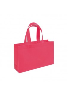 SHOPPER CON SOFFIETTO ALLA BASE IN TNT 70 G/M2 TERMOSALDATO, MANICI CORTI 18110