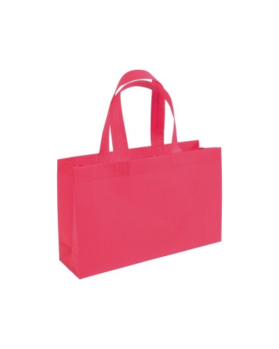 SHOPPER CON SOFFIETTO ALLA BASE IN TNT 70 G/M2 TERMOSALDATO, MANICI CORTI 18110