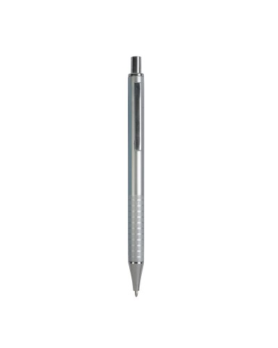 PENNA A SCATTO IN PLASTICA CON IMPUGNATURA ZIGRINATA E CLIP IN METALLO 1982209N