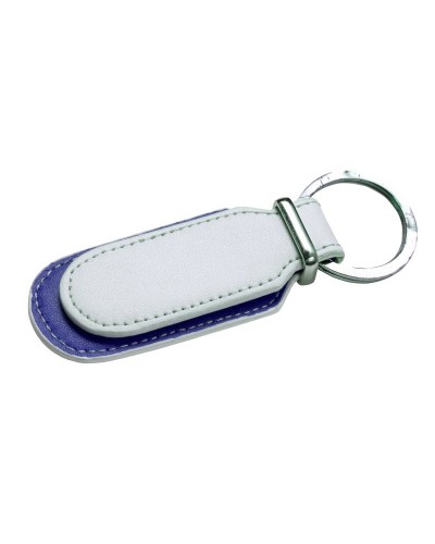 PORTACHIAVI DOPPIO IN PU CON AMPIO SPAZIO PERSONALIZZABILE - LEGGERMENTE MACCHIATO 22905B