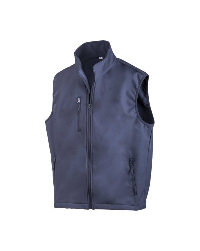 GILET SOFTSHELL CON INTENO  IN POLAR, DUE TASCHE LATERALI E UNA TASCA SUL PETTO 23002