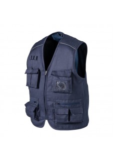 GILET MULTI TASCHE IN POLYCOTTON, CHIUSURA A ZIP, 5 TASCHE FRONTALI 23003