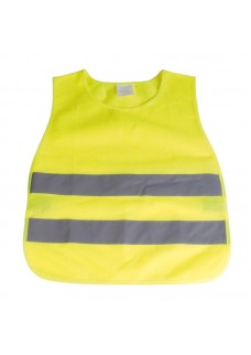 GILET AD ALTA VISIBILITà IN POLIESTERE DI COLORE FLUO CON BANDE CATARIFRANGENTI 23008
