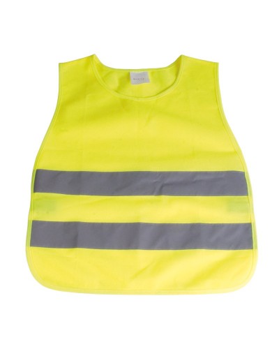 GILET AD ALTA VISIBILITà IN POLIESTERE DI COLORE FLUO CON BANDE CATARIFRANGENTI 23008