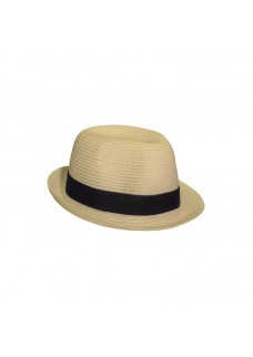CAPPELLO IN PAGLIA DI CARTA CON FASCIA ELASTICA 3 CM APPLICABILE E PERSONALIZZABILE 23303