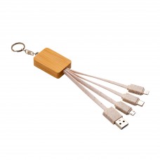 CAVO ALIMENTAZIONE USB-TYPE C/LIGHTING/MICRO USB CON PORTACHIAVI 23411