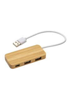 HUB  USB CON 2 PORTE USB A E UNA PORTA TYPE C, CAVO INTEGRATO. 23412