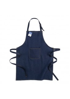 GREMBIULE IN TESSUTO DENIM RICICICLATO CON TASCA FRONTALE 23425