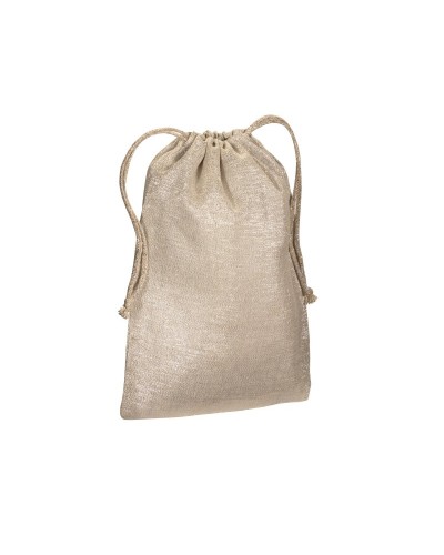 SACCHETTO REGALO IN POLICOTONE BRILLANTE 90 G/M2 CON CHIUSURA A STROZZO 24125