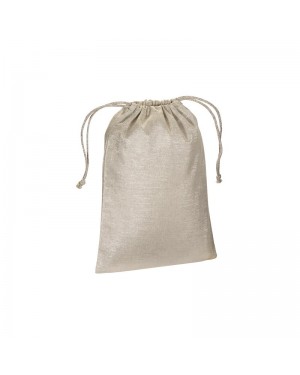 SACCHETTO REGALO IN POLICOTONE BRILLANTE 90 G/M2 CON CHIUSURA A STROZZO 24126