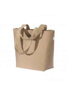 SHOPPER CON SOFFIETTO IN COTONE RICICLATO 280 G/M2 24130