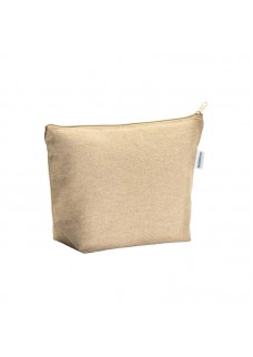 BEAUTY CASE IN COTONE RICICLATO 280 G/M2 CON CERNIERA E SOFFIETTO ALLA BASE 24132