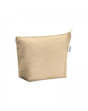 BEAUTY CASE IN COTONE RICICLATO 280 G/M2 CON CERNIERA E SOFFIETTO ALLA BASE 24132