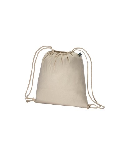 ZAINETTO IN COTONE FAIRTRADE 140 G/M2 CON CHIUSURA A STROZZO 24136