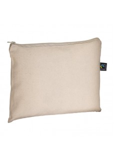 BEAUTY CASE IN COTONE FAIRTRADE ? 180 G/M2 CON CHIUSURA CON ZIP 24137