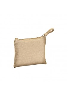BEAUTY CASE/ PORTA MONETE IN COTONE RICICLATO 280 G/M2, CON ZIP 24138