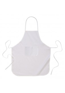 GREMBIULE LUNGO DA CUCINA CON TASCA FRONTALE IN POLIESTERE RICICLATO R-PET, 60X90 CM 24412