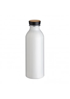 BORRACCIA IN ALLUMINIO CON TAPPO CON INSERTO IN BAMB?, 500 ML 24420S