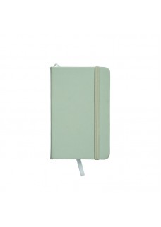 QUADERNO CON COPERTINA IN PU IN COLORI PASTELLO ED ELASTICO DI CHIUSURA 24437