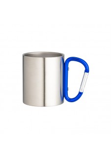 TAZZA IN ACCIAIO CON MANICO IN ALLUMINIO A MOSCHETTONE, 200 ML 24441