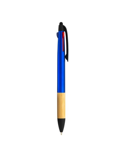 PENNA A SCATTO IN PLASTICA CON 3 REFILL, CON GOMMINO PER TOUCH SCREEN, IMPUGNATURA IN BAMB 24813