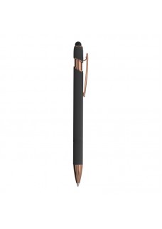 PENNA A SCATTO IN ALLUMINIO GOMMATO CON GOMMINO PER TOUCH SCREEN 24814