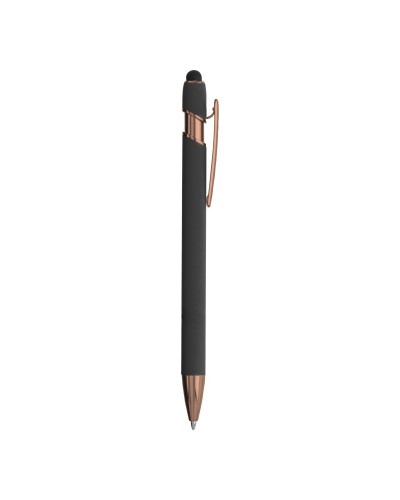 PENNA A SCATTO IN ALLUMINIO GOMMATO CON GOMMINO PER TOUCH SCREEN 24814