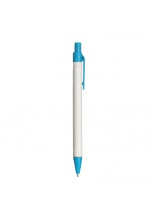 PENNA A SCATTO IN CARTA RICICLATA CON PARTICOLARI COLORATI IN PLA 24819
