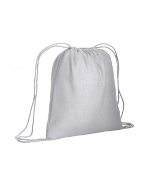 ZAINETTO IN COTONE DA 120 G/M2, CON CHIUSURA A STROZZO.  CERTIFICATO OEKO-TEX. 2510101