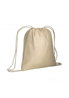 ZAINETTO IN COTONE DA 120 G/M2, CON CHIUSURA A STROZZO.  CERTIFICATO OEKO-TEX. 2510122