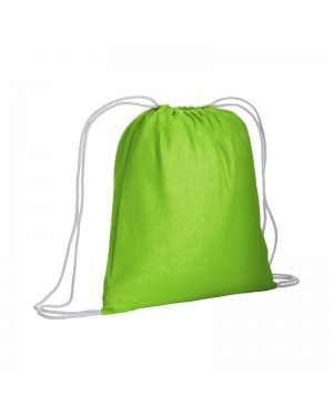 ZAINETTO IN COTONE DA 120 G/M2, CON CHIUSURA A STROZZO.  CERTIFICATO OEKO-TEX. 25101
