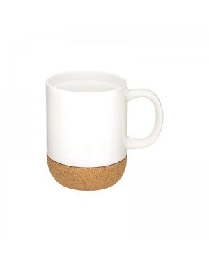 TAZZA IN CERAMICA DA 410 ML CON BASE SEPARABILE IN SUGHERO 25402S