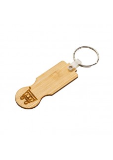 GETTONE PER CARRELLO DELLA SPESA IN BAMB? CON PORTACHIAVI 25903