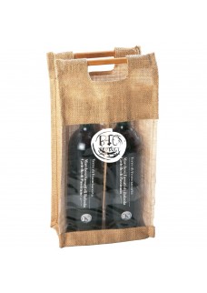 SHOPPER PER 2 BOTTIGLIE IN JUTA 00568