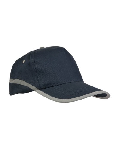 CAP COTONE 5 PANNELLI ARANCIO BORDO CATA 04046