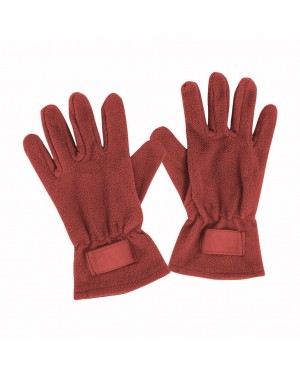 GUANTI IN POLAR DA DONNA CON ELASTICO AI POLSI ED ETICHETTA PERSONALIZZABILE 04047DE