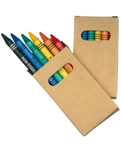 SET 6 PASTELLI A CERA COLORATI IN SCATOL 07809
