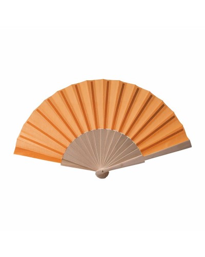 VENTAGLIO IN TESSUTO, MANICO LEGNO 08428